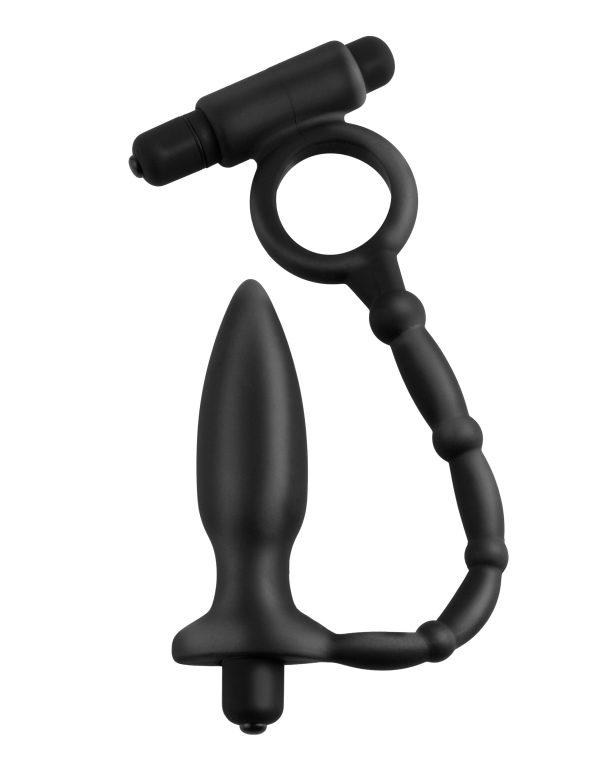 Anal Fantasy Collection Butt Kicker With Penisring - Black