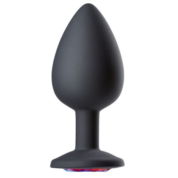 Cloud 9 Novelties Gems Jeweled Silicone Butt Plug - Large