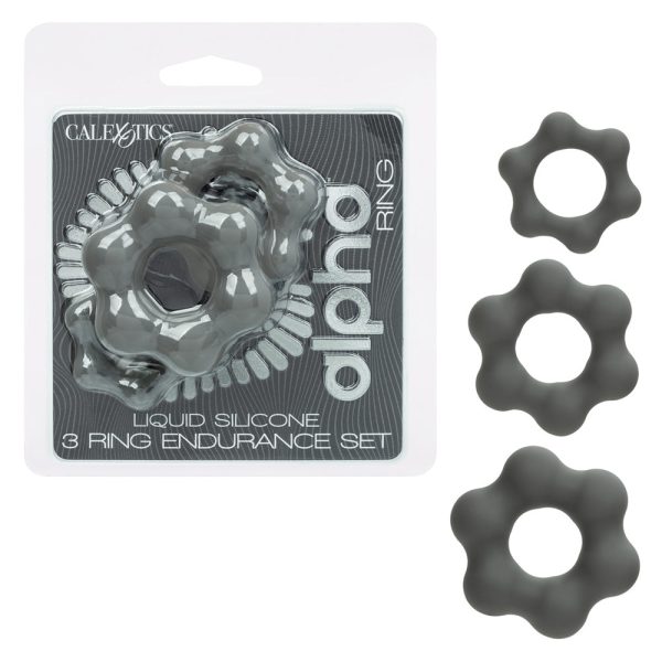 Alpha Liquid Silicone 3 Ring Endurance Set