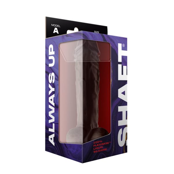 Model A 10.5" Liquid Silicone Penis W/Balls Mahogany