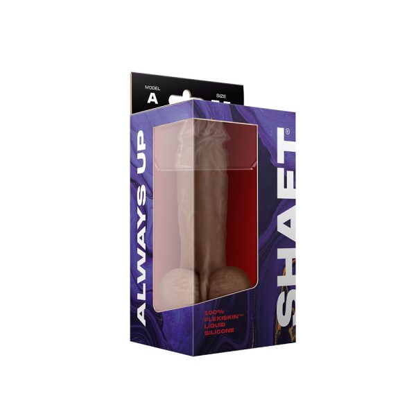 Model A 7.5" Liquid Silicone Penis W/Balls Oak