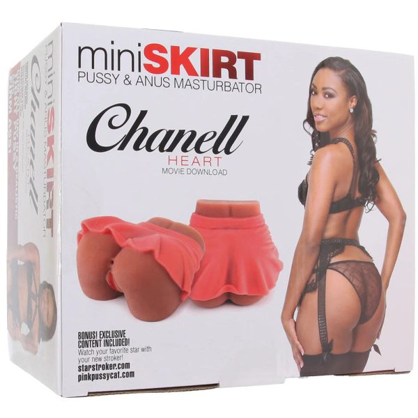 Chanell Heart Mini Skirt Vagina & Butt Masturbator