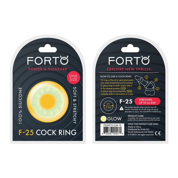F-25: 23Mm 100% Liquid Silicone C-Ring O/S Glow